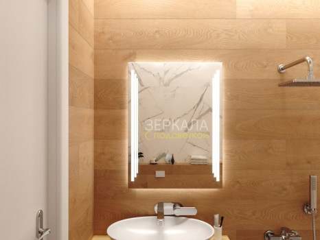 Зеркало для ванной с подсветкой Авола 650х850 мм