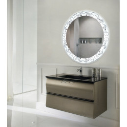 Зеркало с подсветкой для ванной комнаты Эвре 90 см